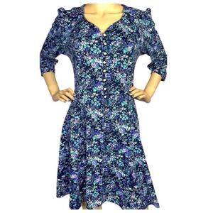 Floral grunge dress vintage mid